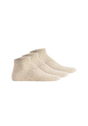 UNISEX  3ER PACK - SIMPLY EINFARBIG - Füßlinge - beige meliert