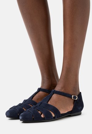 Pier One Ballerinasko m/ rem - dark blue