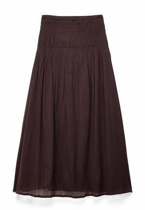 NA-KD, SMOCK WAIST DETAIL MAXI SKIRT - Gonna lunga - brown