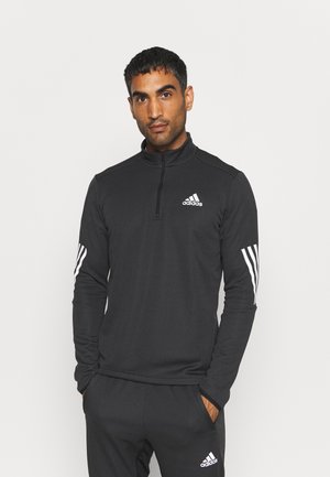 1/4 ZIP TRAINING WORKOUT AEROREADY PRIMEGREEN - Maglietta a manica lunga - black