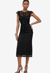 Lipsy - KEYHOLE RUCHED MIDI  - Cocktail dress / Party dress - black Thumbnail Image 1
