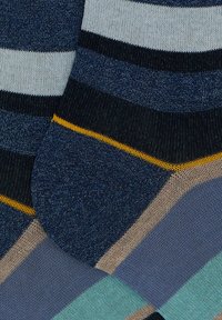 Gallo LONG WITH STRIPES - Calzettoni - jeans panna