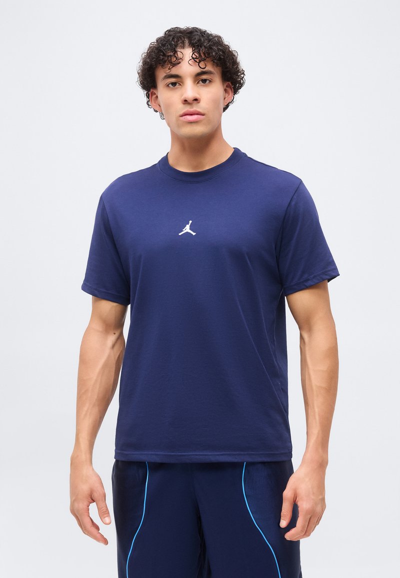 Jordan JUMPMAN CREW - Sportovní tričko - midnight navy/white