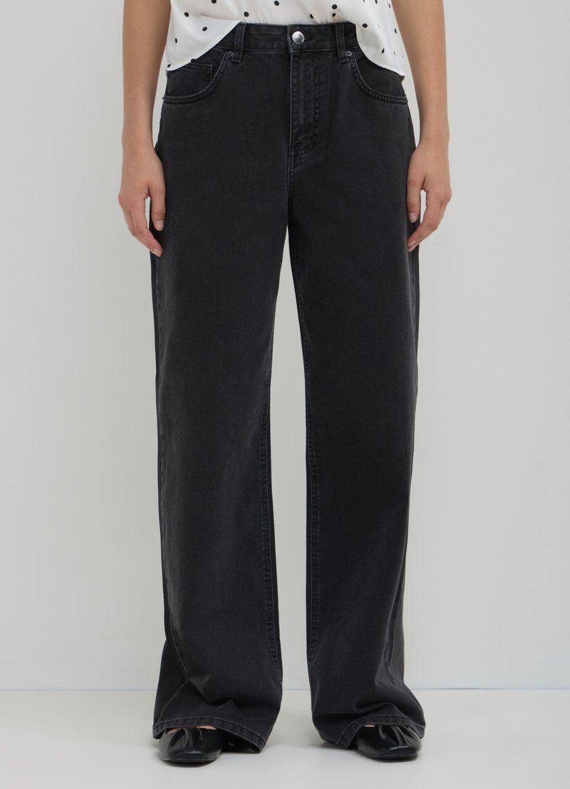 Calliope SUPER WIDE LEG - Jeans baggy - nero