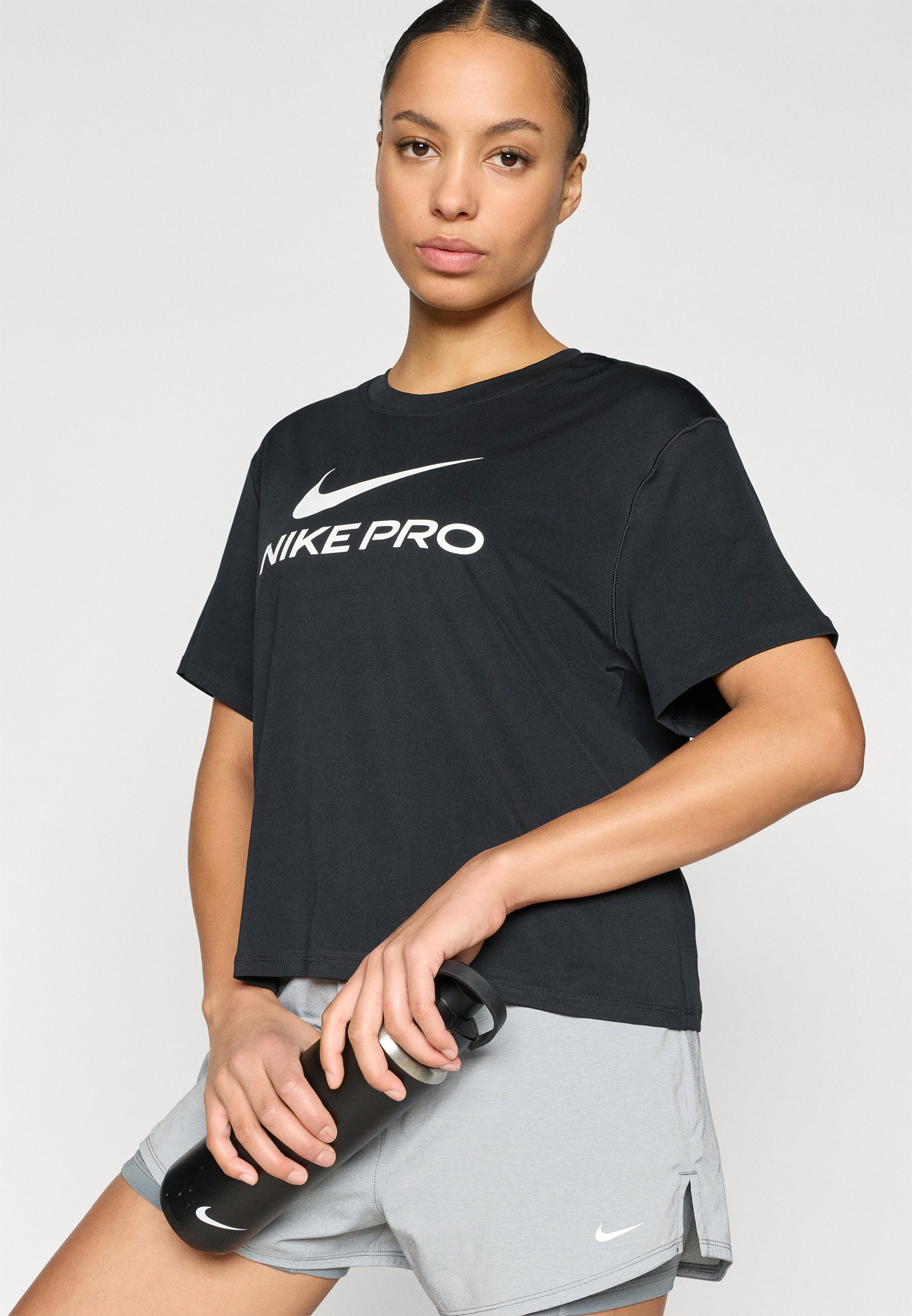nike black gym top