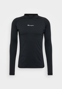 Champion TRAINING KOMPRESSION MOCK NECK LONG SLEEVES - Langarmshirt - black