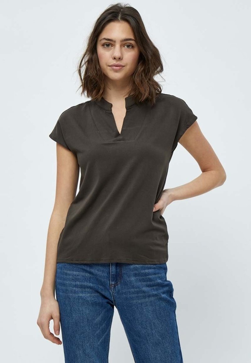 PEPPERCORN PCROSALINDA TShirt basic beluga green/dunkelgrün