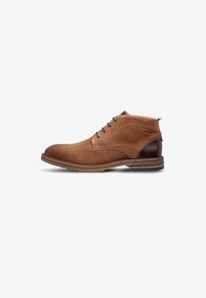 Van Lier, Bottines à lacets - cognac