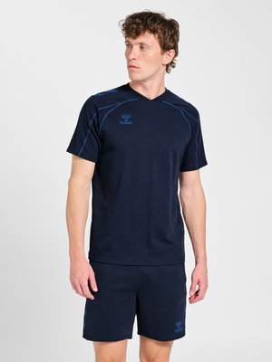 Hummel, MOVE 2.0  SS - T-shirts print - marine