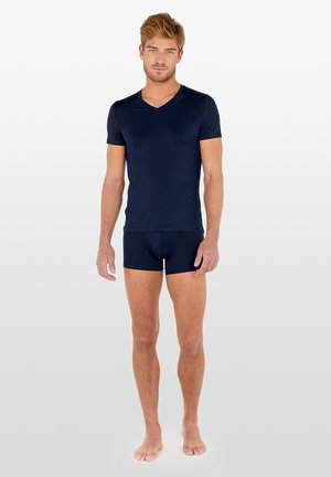HOM, 2-PACK SOFT - Unterhemd/-shirt - navy