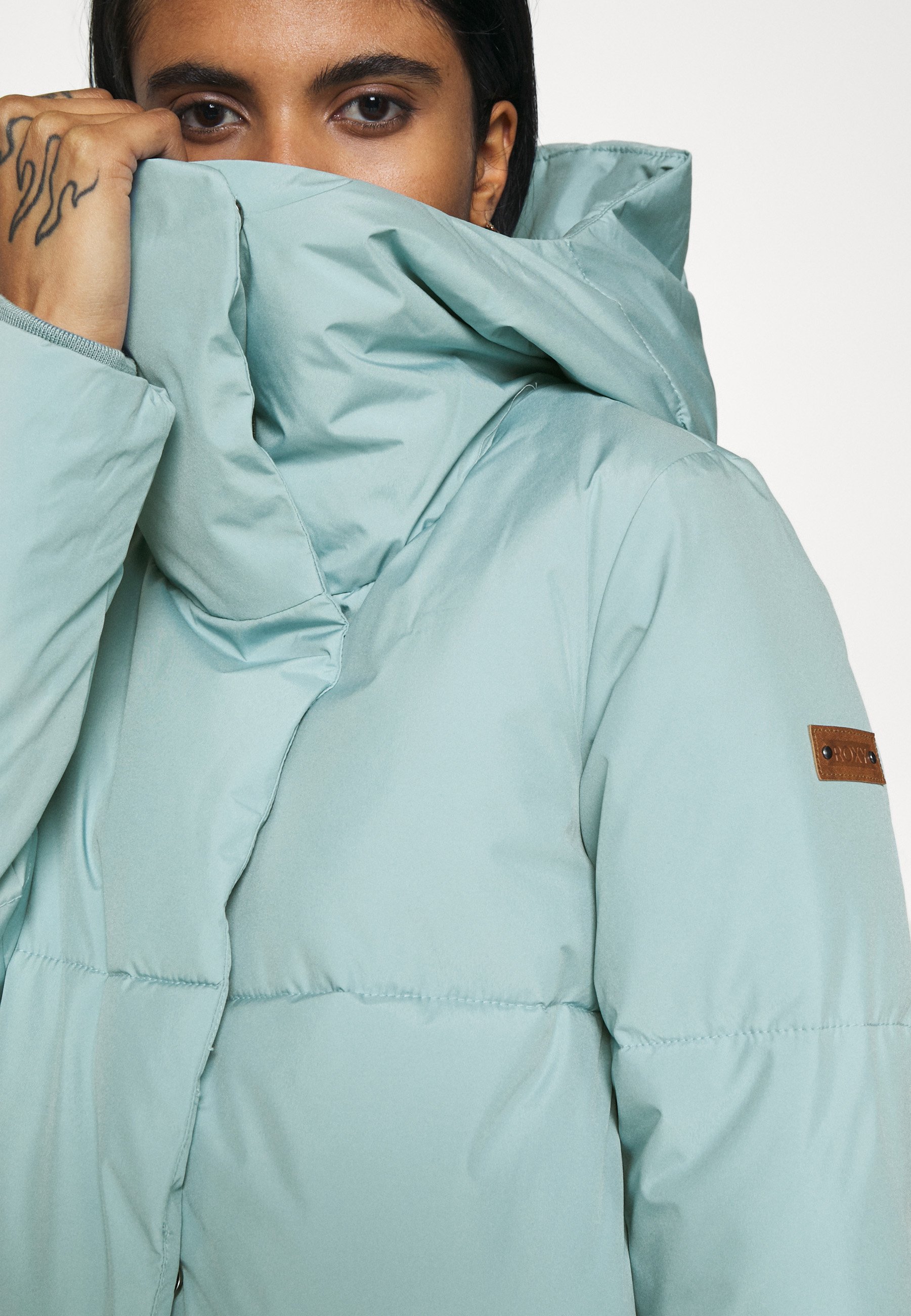 Roxy ABBIE - Abrigo de invierno - tourmaline/azul claro - Zalando.es