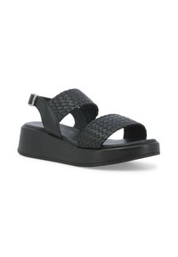 Melluso INTRECCIO - Sandali con plateau - nero