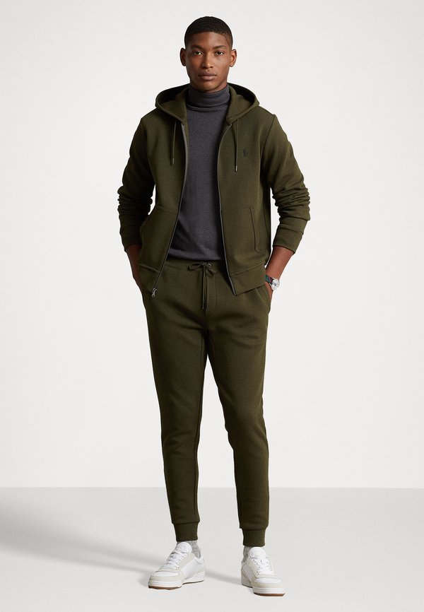 DOUBLE KNIT FULL ZIP HOODIE - Zip-up sweatshirt - company olive4