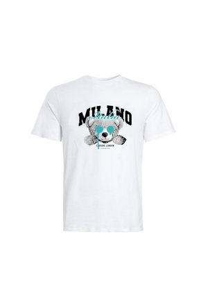 CLOSURE London GRAFFITI TEDDY MILANO TEE - T-shirt imprimé - white