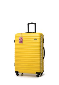 WITTCHEN LARGE SUITCASE WITH LUGGAGE TAG FROM ABS - Trolley - yellow