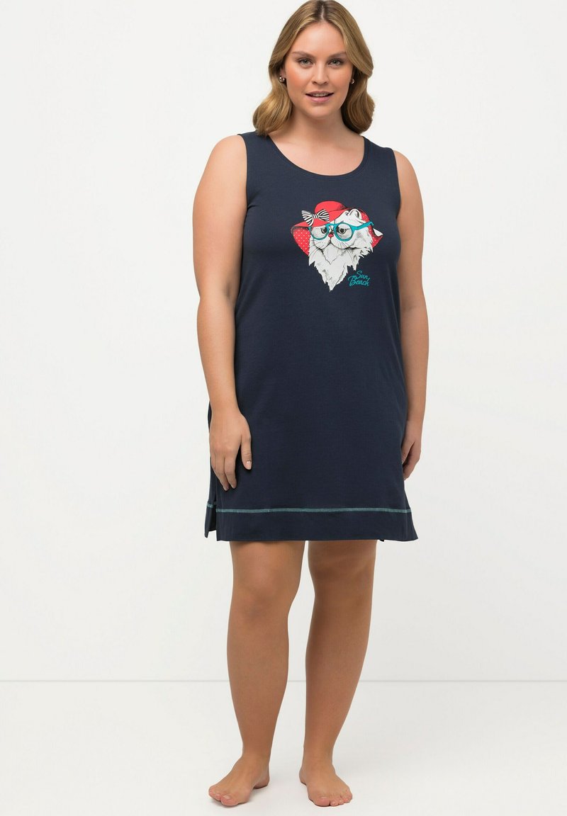 Ulla Popken Chemise de nuit / Nuisette - dark blue/bleu marine - ZALANDO.FR