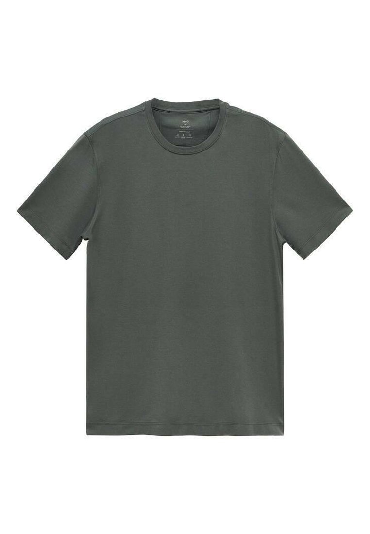 Mango T-shirt basic groen