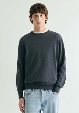 SKULL ROUND NECK - Jersey de punto - navy