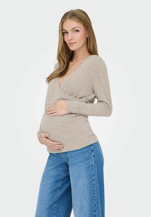 ONLY MATERNITY T-shirt à manches longues - mocha meringue