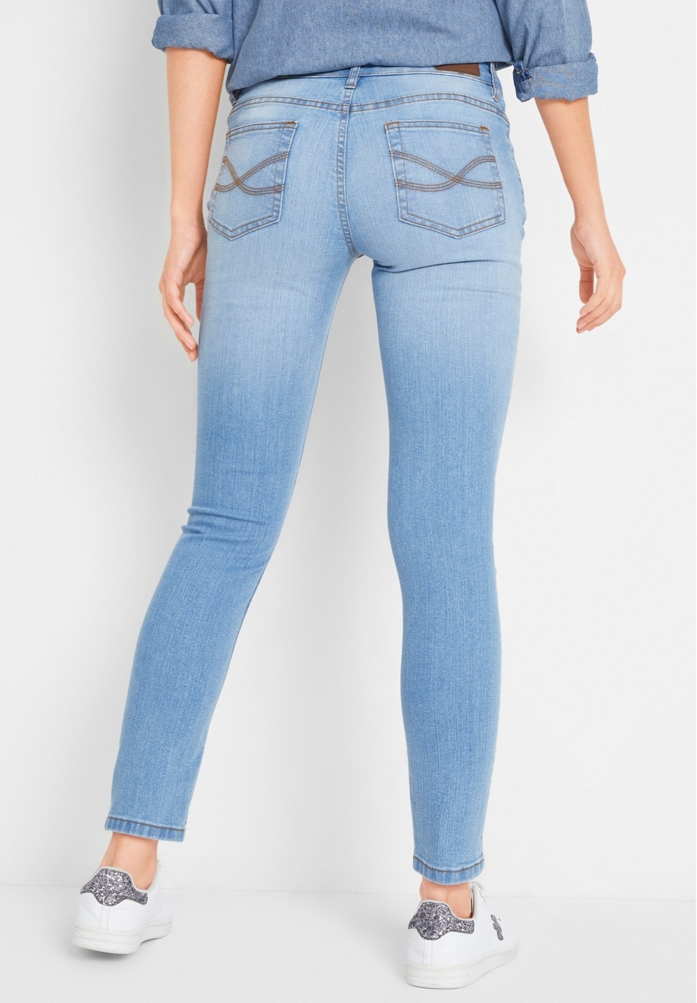 bonprix Jeans Skinny Fit - blau/celeste - Zalando