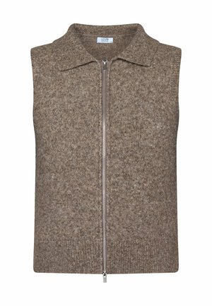 Vest - brown mel