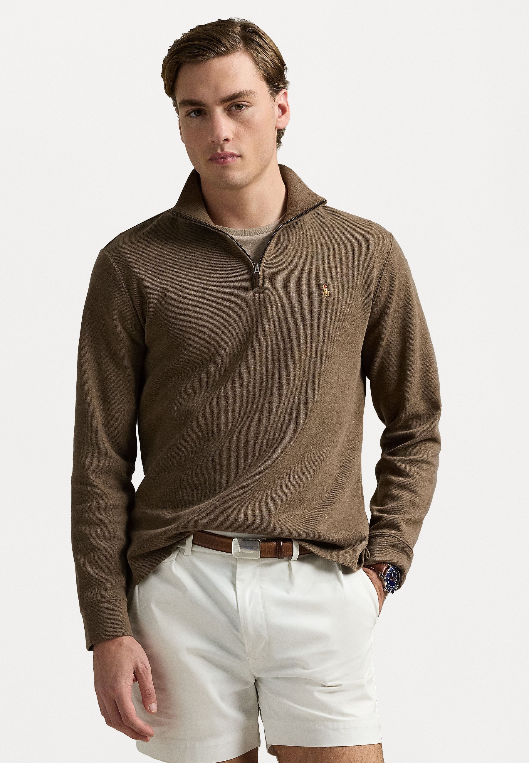 Polo Ralph Lauren ESTATE RIB QUARTER ZIP PULLOVER - Strickpullover