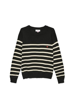 Stickad tröja - black
