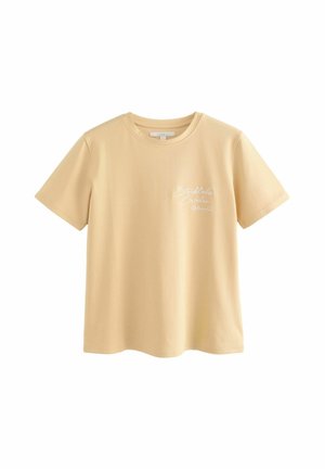 EMBROIDERED CITY BACK GRAPHIC SHORT SLEEVE  - T-shirt con stampa - butter yellow