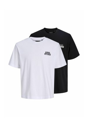 2ER-PACK - Tričko s potlačou - black