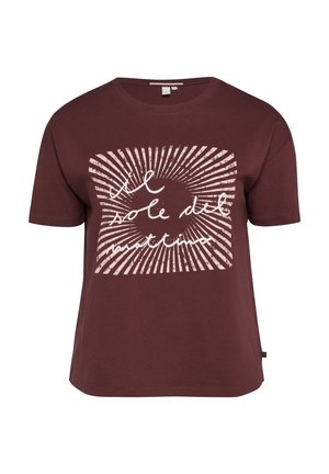 QS, T-SHIRT - T-Shirt print - bordeaux