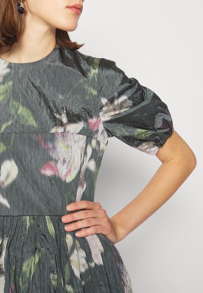 Erdem SHORT SLEEVE DRESS VOLUME SKIRT - Cocktailkleid/festliches Kleid - black