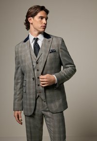 Next TRIMMED CHECK - REGULAR FIT - Vest - neutral