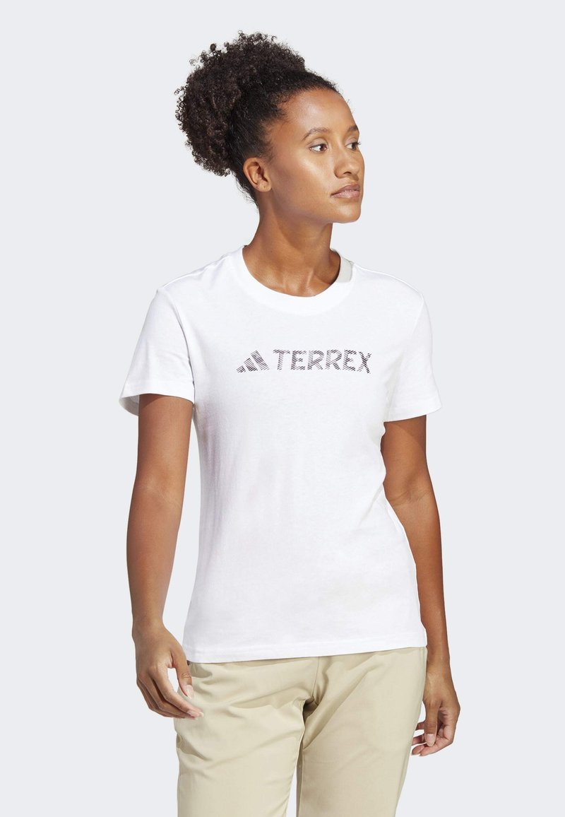 adidas Terrex TERREX CLASSIC LOGO TEE - Triko s potiskem - white
