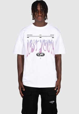 Lost Youth HERREN  TEE AUTHENTIC - Triko s potiskem - white