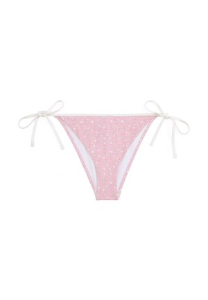 Tommy Hilfiger ESSENTIALS CHEEKY STRING SIDE TIE PRINT - Bikini bottoms - classic pink