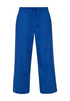 s.Oliver, REGULAR CULOTTE MIT BÜGELFALTEN - Trousers - royalblau
