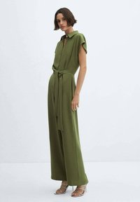 Mango - JUANI - Jumpsuit - vert Miniatuurafbeelding 1