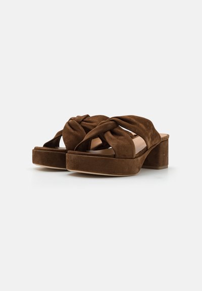 Elleme TRESSE SABOT - Papuci înalți - brown