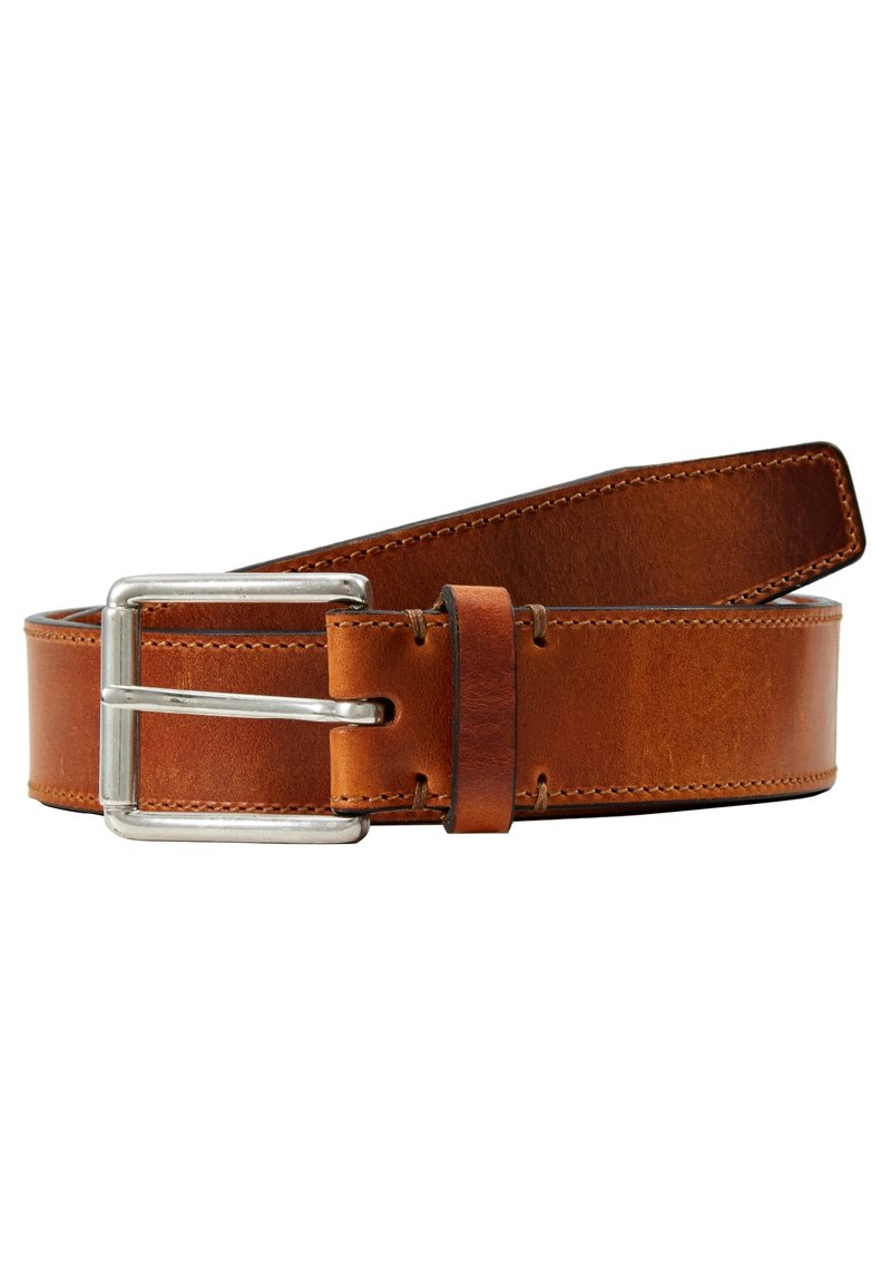Ceinture En Cuir Véritable Royal Republiq - Style Vintage Marron - Occasion