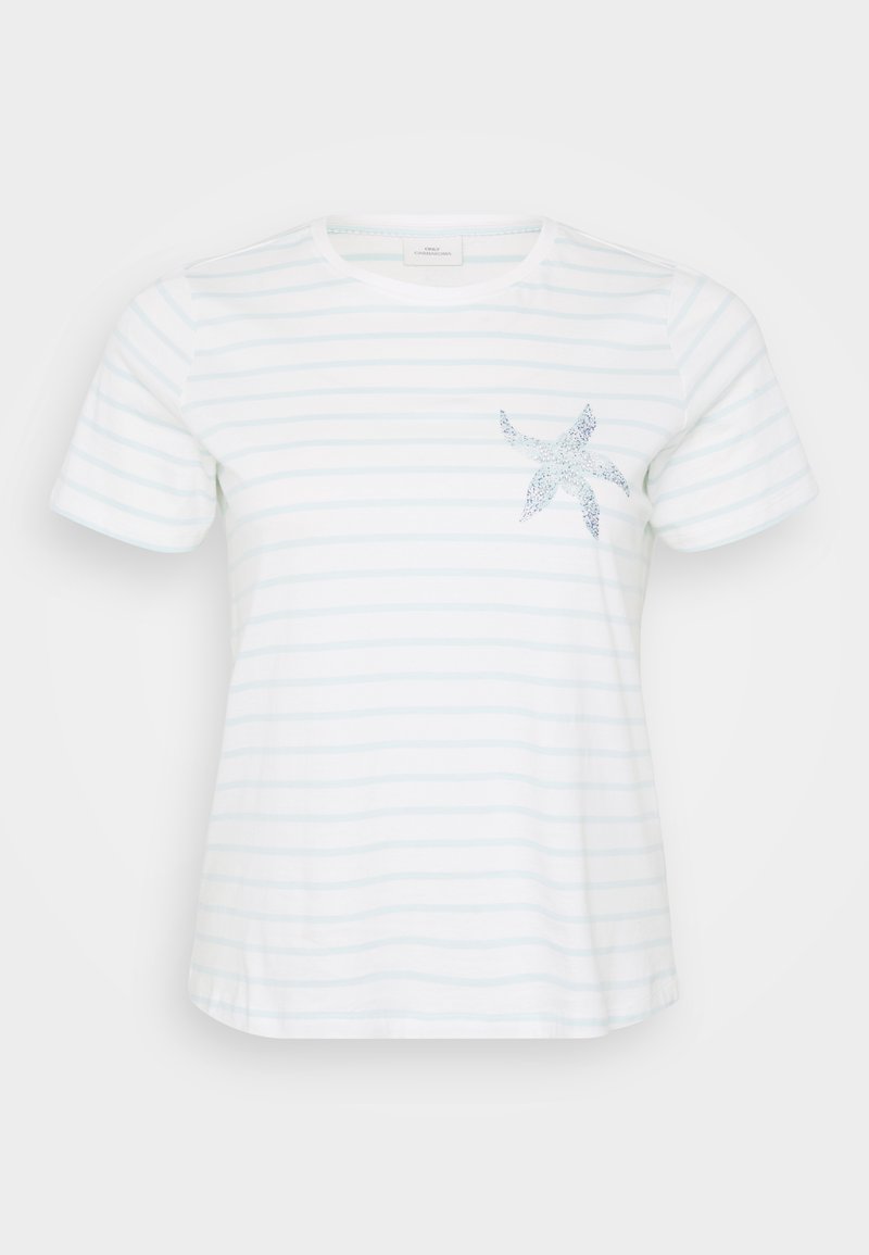 ONLY Carmakoma T-shirt print crème ONLY Carmakoma T-shirt print crème