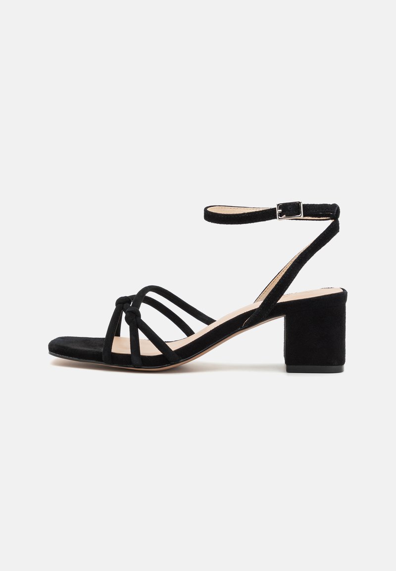 Zign LEATHER - Sandaalit nilkkaremmillä - black