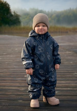 CeLaVi, RAINWEAR SUIT - ALL OVER PRINT, WITH FLEECE - Regenpak - navy