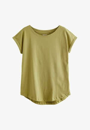 Next ROUND NECK CAP SLEEVE REGULAR FIT - Tričko s potlačou - light green