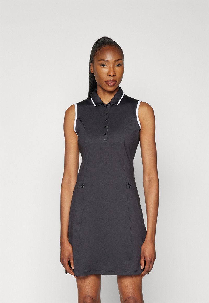 Callaway SLEEVELESS DRESS WITH SNAP PLACKET 2-IN-1 - Punčochy - caviar