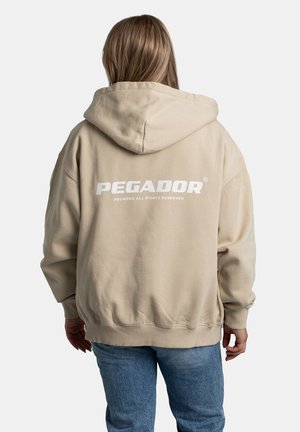 RAMIRA - Zip-up sweatshirt - washed light beige