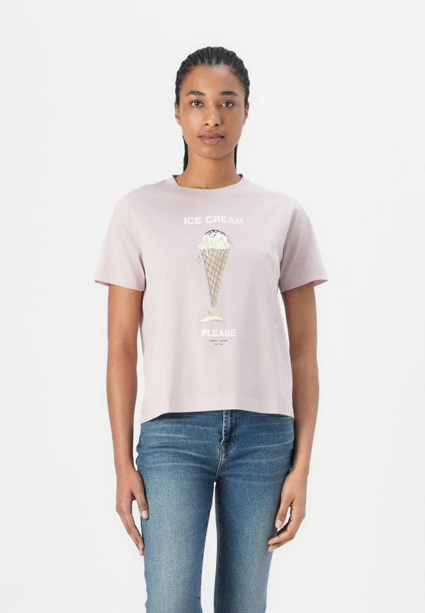CAMINO - Print T-shirt - ice egret