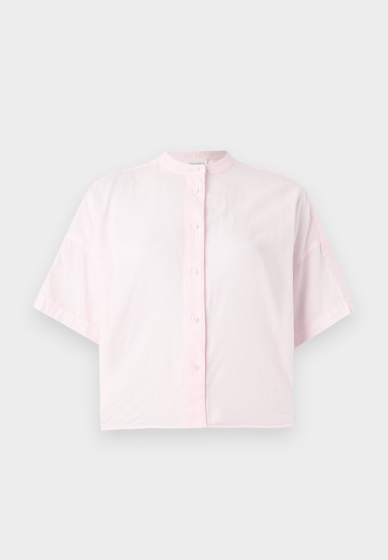 closed Blouse donkerroze