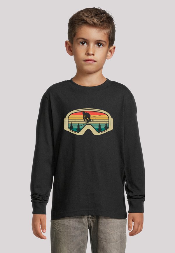 RETRO SKIBRILLE  - Langarmshirt - schwarz