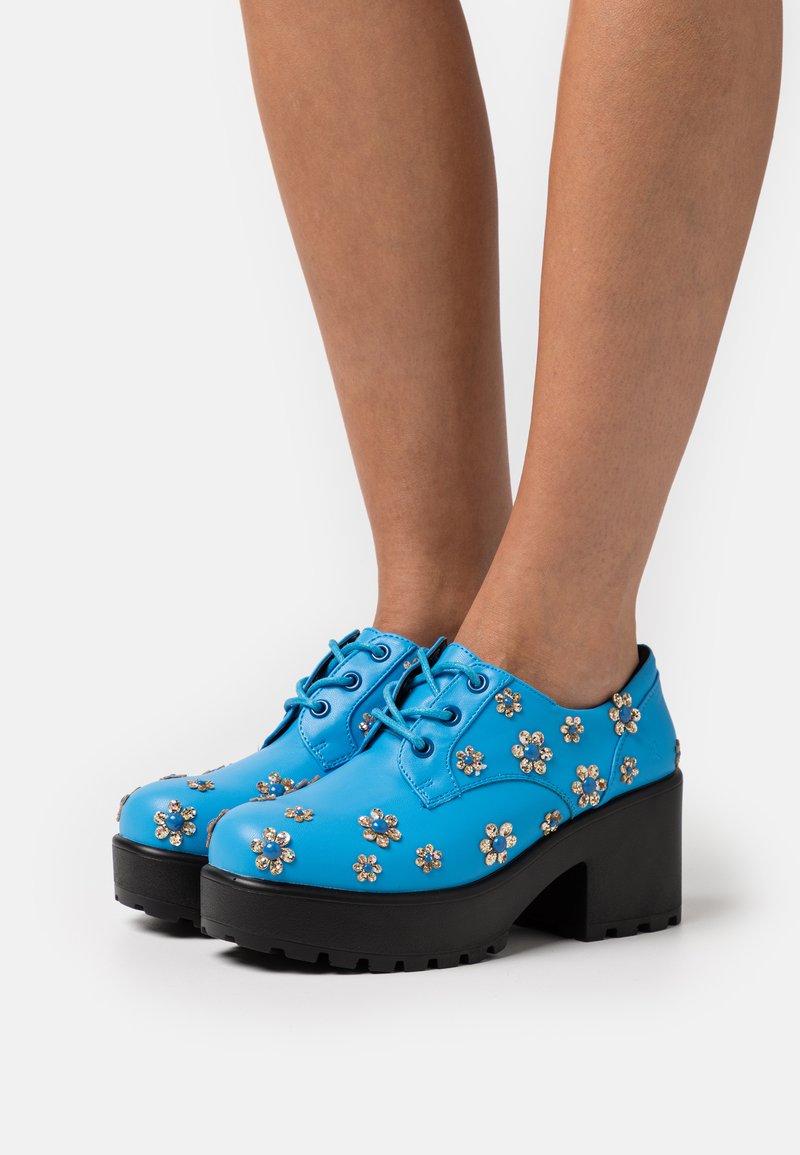 Koi Footwear A STOLEN BLOOM FLOWER SHOES Laceup heels blue Zalando