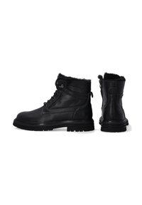 VENEZIA ANKLE BOOTS - Snørestøvletter - black